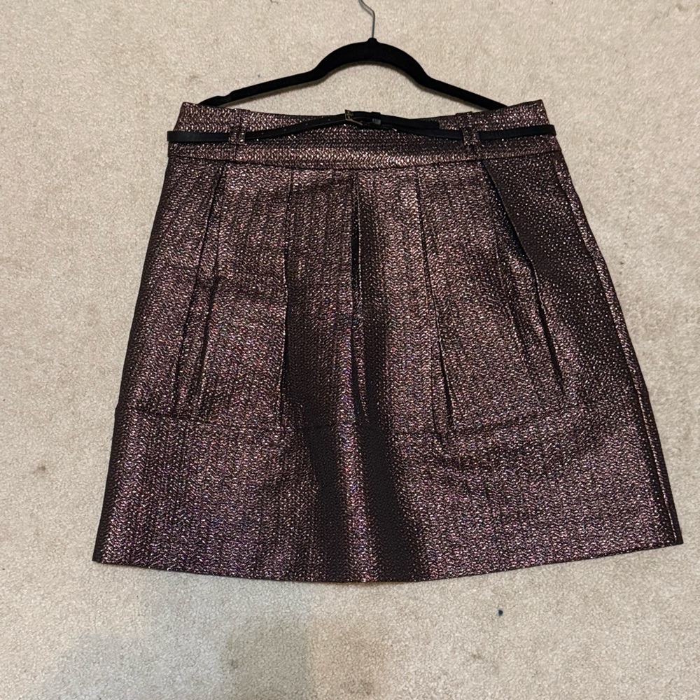 Worthington Shimmering rose gold and black A-Line Skirt